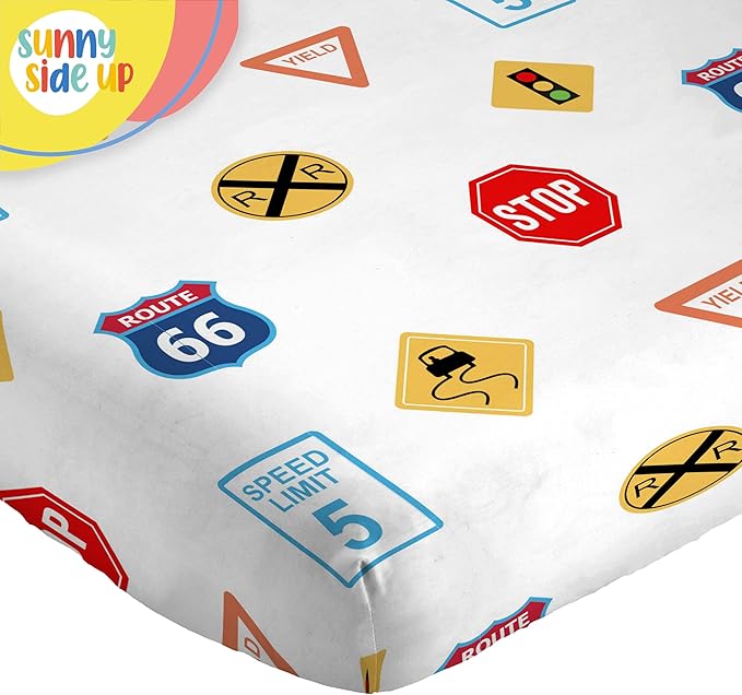 Sunny Side Up On The Go Toddler Sheet Set - 3 Piece Toddler Bedding Set Includes Pillow Cover - Super Soft Microfiber Sheets