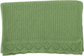 Baby Knit Blanket, 100% Cotton Waffle Patterns, Soft, Cozy, Lightweight Swaddle for Newborn & Infant Swaddling Beige Neutral, Perfect Baby Shower Ideas Green 30x30