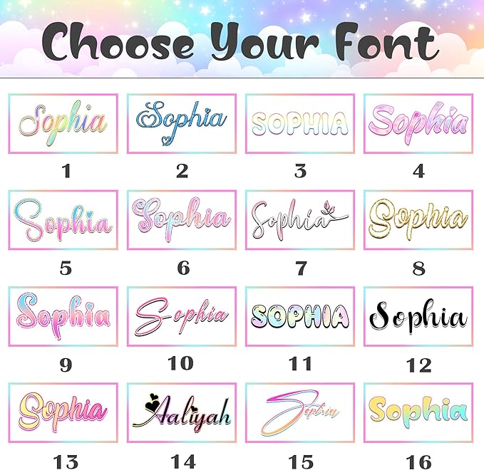 Ship Next Day, Personalized Baby Name Blanket for Girls Boys, Custom Toddler Blankets with Name & Capital Letter Gradient Pattern, Customized Throw Blanket Gifts for Kids Teens on Birthday Christmas