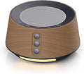 BGOVERSS White Noise Sound Machine with 20 Soothing Sounds, 10 Colors Night Light Sleep Machines Home Office Travel, 5 Timers and Memory Feature Sound Machine for Nursery Baby Kids Adults (Wood)
