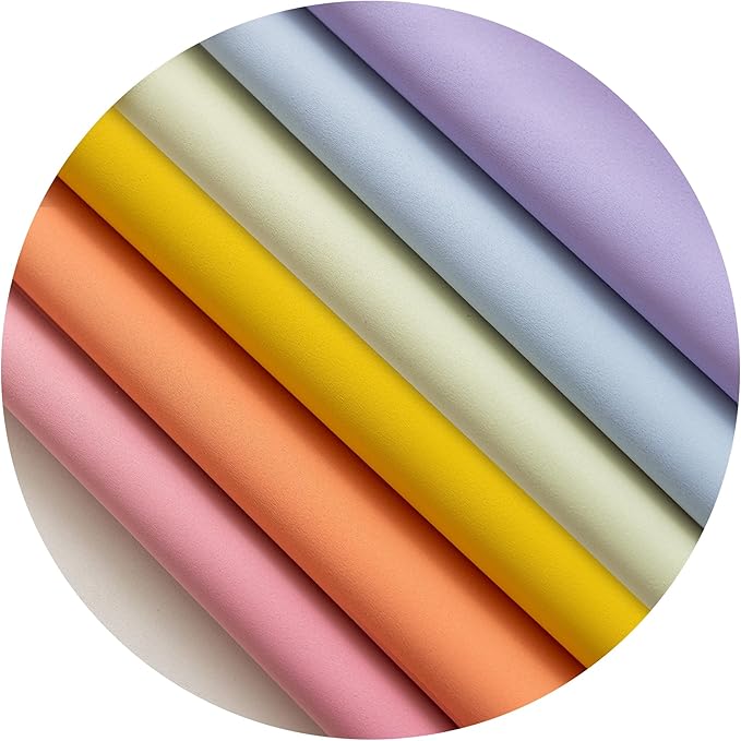 Rainbow Curtains Made with a Patchwork of Pink, Orange, Yellow, Green, Blue, and Purple for Kids Bedroom Blackout Colored Curtains for Bedroom Classroom (2 Panels, W52 X L108)
