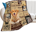 Golden Retriever Blanket Gifts and Decor - Cute Dog Throw for Girls, Women, Kids, Adults - Soft Warm Cozy Fleece for Couch, Sofa, Bed 50"x40"