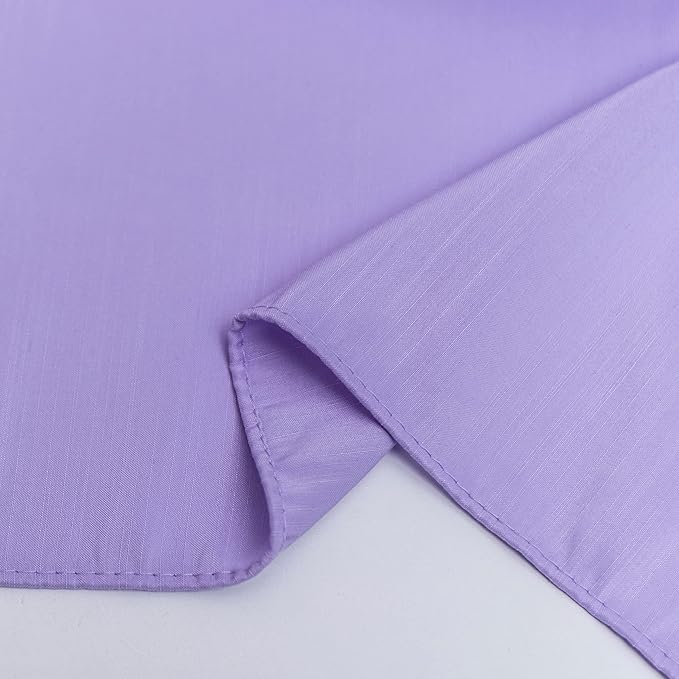 Biscaynebay Wrap Around Bed Skirts for Full & Full XL Beds Short Drop of 12", Lavender Adjustable Elastic Dust Ruffles Easy Fit Wrinkle Resistant Silky Luxurious Fabric Machine Washable