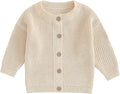 Newborn Baby Boy Girl Knit Sweater Cardigan Winter Warm Button Down Sweatshirt Top Outfit Cute Infant Fall Clothes