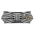 Creative Knitwear Central Florida Knights Infant Girls Black/White Striped Hair Knot Headband Embroidered Logo - Size Newborn - 4T