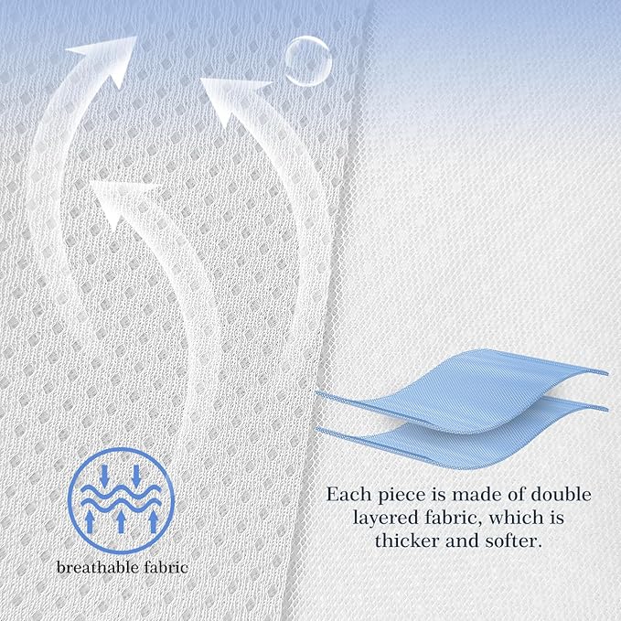 Mesh Sets Toddlers' Bed Rail Bumpers Protecter - Children's Bed Guardrail Padding - Anti-Collision |- Easy InstallEnhanced Safety Mostly Fit (4pc-white01)