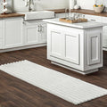 nuLOOM SuperiorWash Collection Kai Off-White, 2'6" x 8', Fluffy and Cozy, High Traffic, Stain Resistant, Easy Clean, Durable Washable Runner for Bedroom, Living Room, Dining, Den, Foyer, Entryway