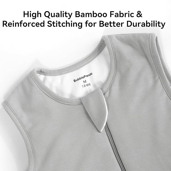 BubblePanda Rayon Made From Bamboo Toddler Sleep Sack with Feet 24-36 Months 2.5 Tog Winter Ultra Soft Warm Baby Sleep Bag Walker 2t-3t Quilted Thick Wearable Blanket with Legs 2-Way Zipper