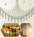 Stuffed Animal Hammock Corner Storage with LED Light - Toy Hammock Large Plushie Net - Stuffed Animal Holder Hanging Organizer - Teddy Bear Hammocks Room Decorations Preppy Toddler Kids Room Decor