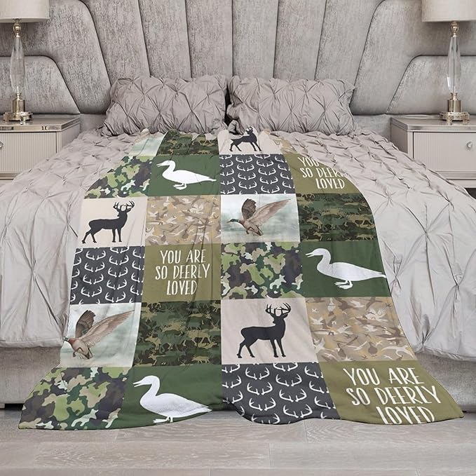 Hunting Blanket - Flannel Throw Blanket, 40"x50", Camouflage, Comfort Plus, Adults, All Seasons