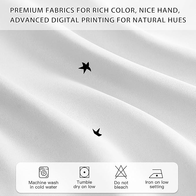 XiDi White Curtains 96 Inches Long for Girls Bedroom Living Room Darkening Privacy Double Layer Curtains with Sheer Overlay for Kids Toddler Princess Nursery Room Decor Grommet Window Drapes W52 X L96