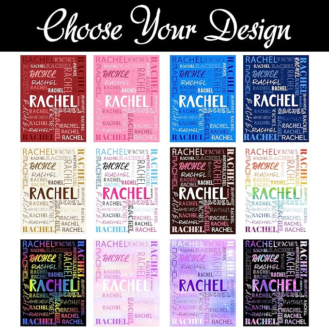 Ship Next Day, Custom Name Blanket, Personalized Baby Blanket for Girls, Baby Blankets with Name Ultra-Soft Cozy Fleece Blankets Gifts for Boys & Girls Kids Teen Girl New Mom