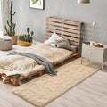 BENRON Soft Runner Rugs for Bedroom 2x8, Washable Long Runners for Hallway Entryway Kitchen Dorm, Fluffy Throw Rug for Kids Girls Room Decor Photo Prop, Light Tan