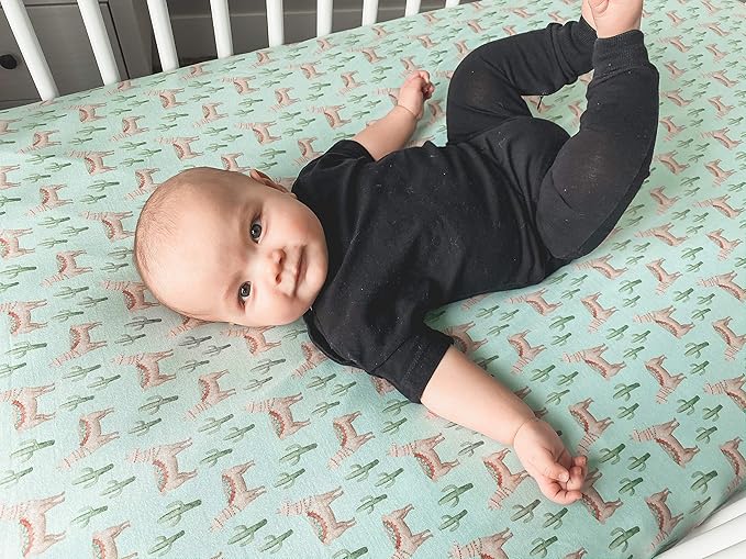 Premium Fitted Knit Crib Sheet/Toddler Sheet Cusco by Copper Pearl