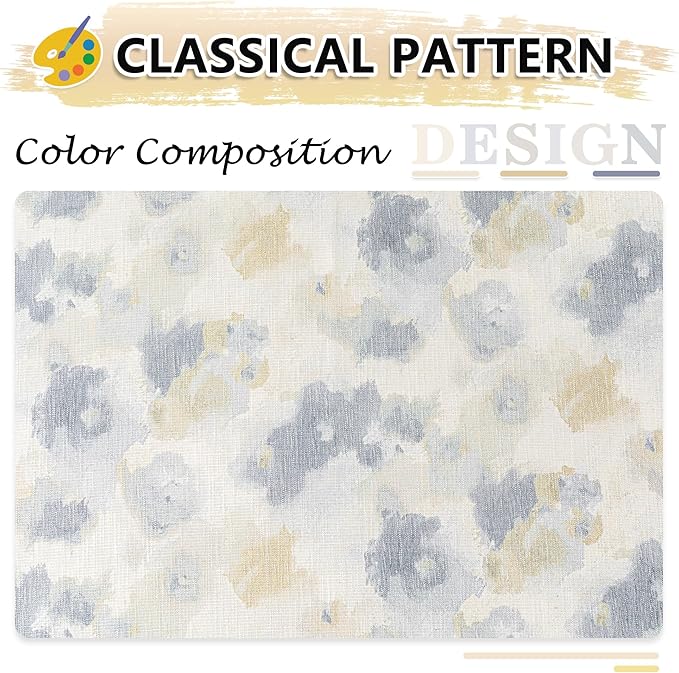 MYSKY HOME Floral Curtains 84 Inch Long for Girls Bedroom, Yellow Curtains for Living Room, Farmhouse Country Light Filtering Grommet Semi Sheer Natural Drapes Grey Colorful Design W52, 2 Panels