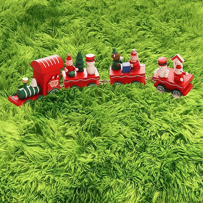 6 ft Large Fluffy Green Grass Area Rugs for Bedroom,Soft Shaggy Round Rugs Plush Fuzzy Circle Area Rug for Living Room Kids Playroom Room Baby Toddler Nursery Home Decor Aesthetic