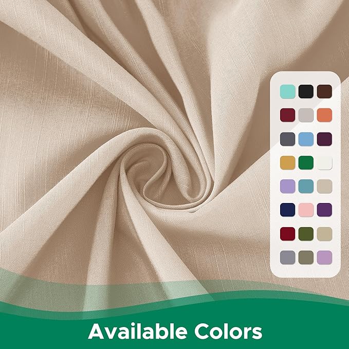 Biscaynebay Wrap Around Bed Skirts with Adjustable Belts for Queen Beds 15 Inch Drop, Sand Elastic Dust Ruffles Easy Fit Wrinkle & Fade Resistant Silky Luxurious Fabric Machine Washable