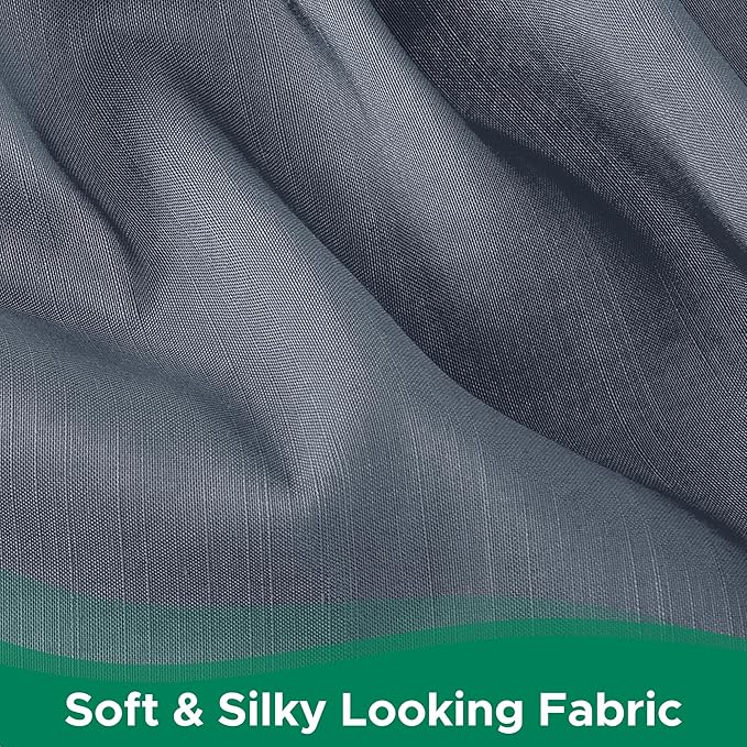 Biscaynebay Wrap Around Bed Skirts for King & Cal King Beds 17" Long Drop, Dark Grey Adjustable Elastic Dust Ruffles Easy Fit Wrinkle & Fade Resistant Silky Luxurious Fabric Solid Machine Washable
