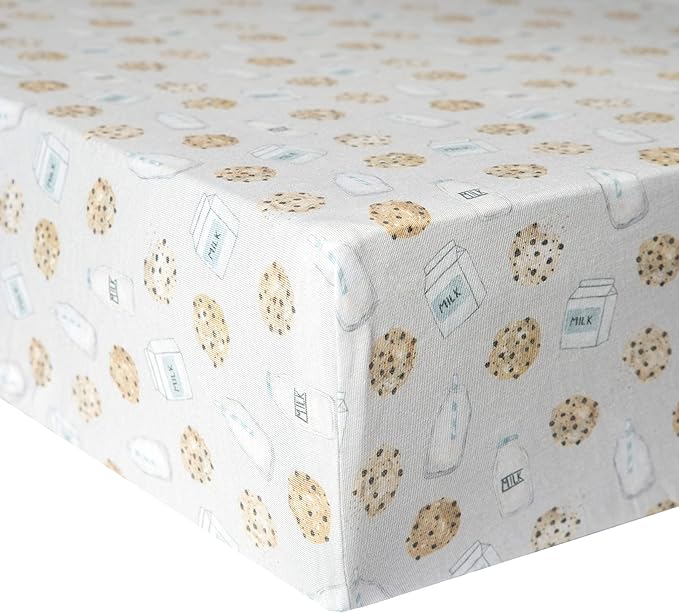 Copper Pearl Premium Knit Baby Crib Sheets for Boys and Girls Breathable and Soft, Fitted Crib Sheets for Standard Baby Mattresses, Chip
