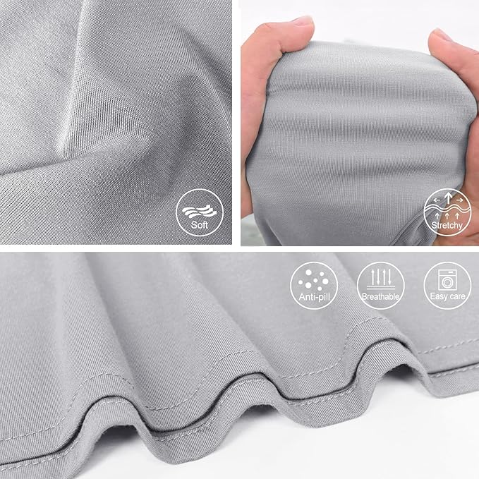 Newborn Swaddle Blanket with Hat Set Baby Swaddle Set Hospital Receiving Blankets for Girls Boys(Slate)