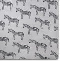 Oilo Crib Sheet, Breathable 100% Turkish Cotton Fitted Jersey, 300 Thread Count, Machine Washable, Fits Standard Crib (28" x 52" x 6"), Toddler Bedding, Gray Zebra