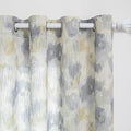MYSKY HOME Floral Curtains 95 Inch Long for Living Room, Yellow Curtains for Girls Bedroom, Large Sliding Door Light Filtering Grommet Semi Sheer Natural Drapes Colorful Design W52, 2 Panels