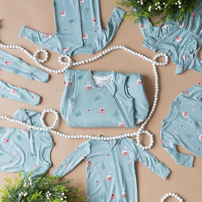KYTE BABY Unisex Zipper Closure Footies, Rayon Made From Bamboo, 0-24 Months