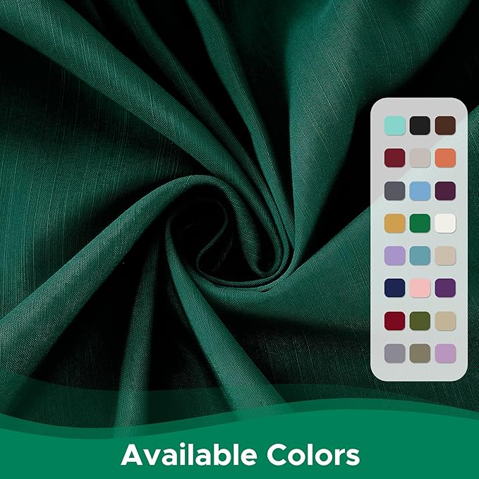 Biscaynebay Wrap Around Bed Skirts for King & Cal King Beds 15" Drop, Christmas Hunter Green Adjustable Elastic Dust Ruffles Easy Fit Wrinkle & Fade Resistant Silky Luxurious Fabric Machine Washable