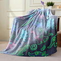 Joiedomi Glow in The Dark Blanket Dinosaur Toys for Kids 3-5 Dinosaur Gifts Toys for Age 2 3 4 5 6 7 8 9 10 11 12 Year Old, Soft Cozy Flannel Kids Throw Blanket, Birthday 50"×60"