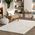 nuLOOM SuperiorWash Collection Kai Off-White, 3'9" x 6', Fluffy and Cozy, High Traffic, Stain Resistant, Easy Clean, Durable Washable Area Rug for Bedroom, Living Room, Dining, Den, Foyer, Entryway