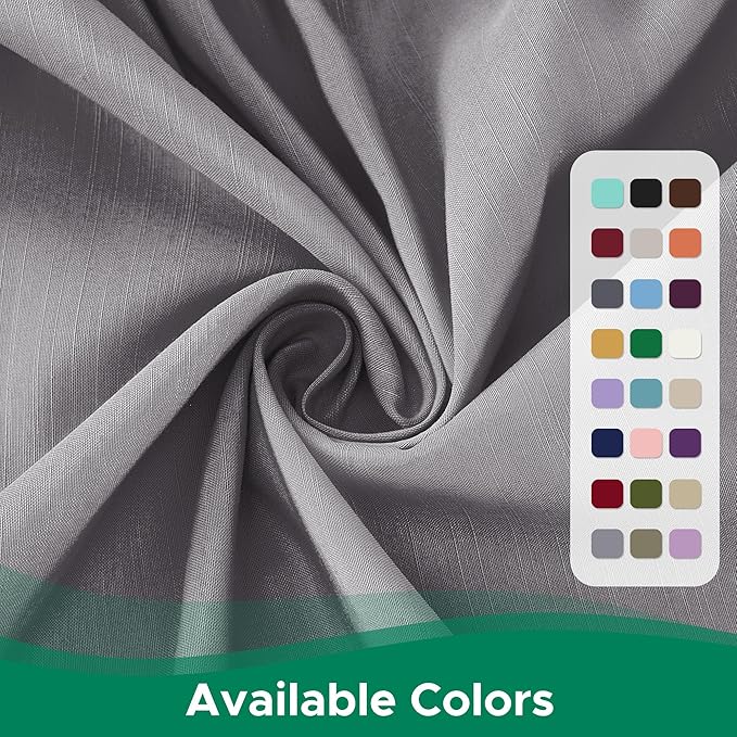 Biscaynebay Wrap Around Bed Skirts for Full & Full XL Beds 22" Long Drop, Silver Grey Adjustable Elastic Dust Ruffles Easy Fit Wrinkle Resistant Silky Luxurious Fabric Machine Washable