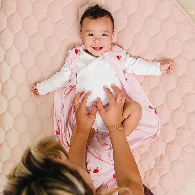 Ecolino Organic Cotton Baby Sleep Sack - 2-Way Zipper Baby Wearable Blanket - Toddler Sleeping Bag Sack - 18-36 Months - Cherry