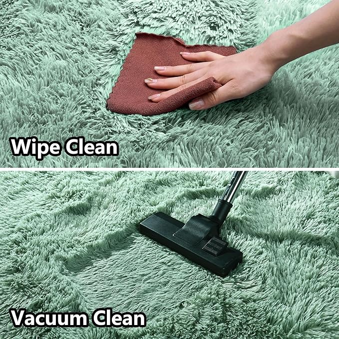 Sage Rug Collection - 2 x 3' Non-Slip Height Pile 1.4" Plush Rug Rubber Backing - Throw Rugs Carpet for Bedroom