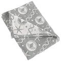NTBAY 3 Layer Oversized Muslin Cotton Toddler Blanket, 45x60 Inches Jacquard Reversible Nursery Bed Blanket, Super Soft and Thermal Crib Blanket for All Seasons, Baby Gift, 45"x60", Grey Starfish