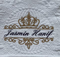 Personalized Baby Blanket Baby Quilt Monogrammed Blankets for Boys and Girls Embroidered Baby Gifts Princess Crown