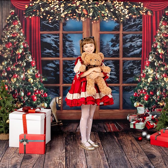 Kate Dark Brown Rubber Flooring Mats Wooden Texture Floor Wall Backdrop Photography Floor Mats for Photo Studio Professional Photographer 8x5ft