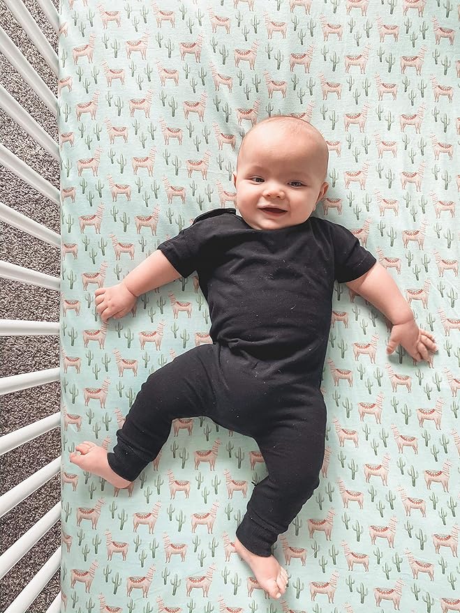 Premium Fitted Knit Crib Sheet/Toddler Sheet Cusco by Copper Pearl