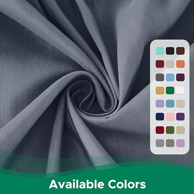 Biscaynebay Wrap Around Bed Skirts for Twin & Twin XL Beds 15" Drop, Dark Grey Adjustable Elastic Dust Ruffles Easy Fit Wrinkle & Fade Resistant Silky Luxurious Fabric Machine Washable