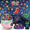 Dinosaur Night Light Projector for Kids Room, Boy Girl Dino Lamp with 10 Soothing Music& Timer, Remote Control, Colorful Projection Effect, High Brightness, Birthday Gifts for Infant Baby